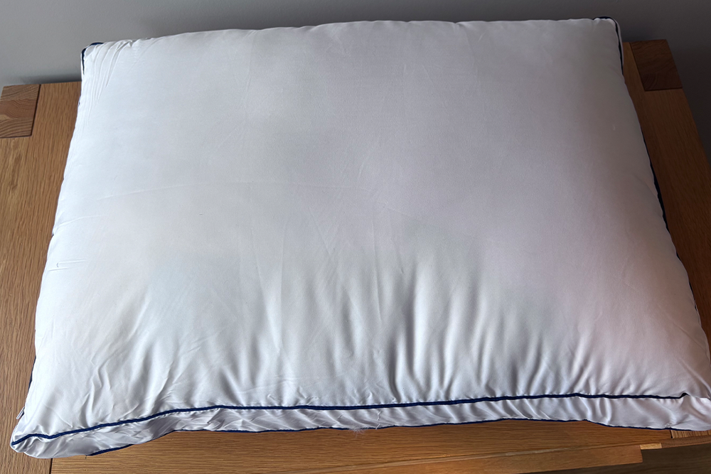 Though the pillow wasn’t as immediately cool to the touch, it worked fantastically well throughout the night (Siobhan Grogan/The Independent)
