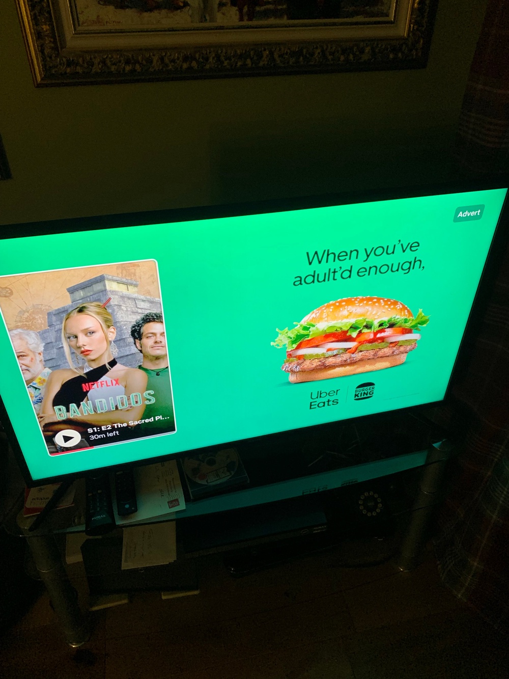 A photo of the advert for Papa John´s which was cleared by the ASA (PA)