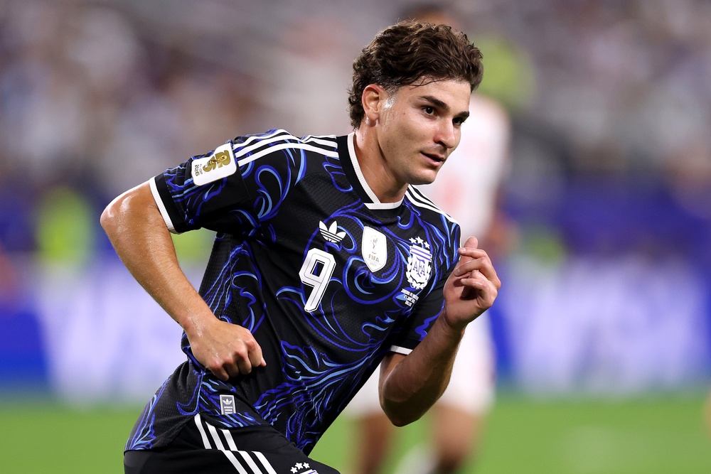 Julian Alvarez starts for Argentina (Getty)