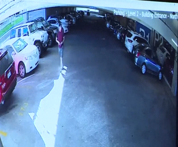Utah prosecutors played new footage in court which they said showed Tyler Robinson, the man accused of killing Charlie Kirk, walking around the Utah Valley University campus moments before the assassination (Provo District Court)