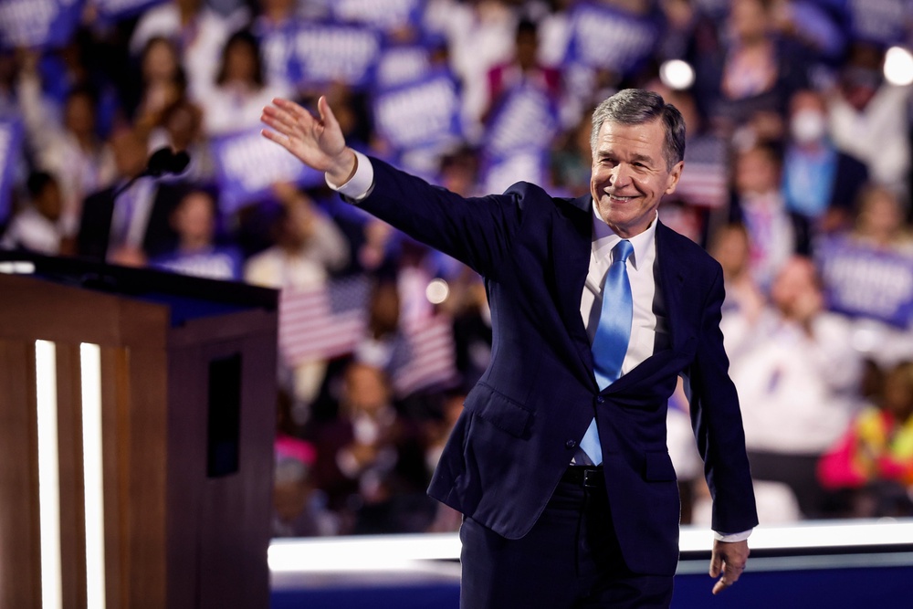 In North Carolina, Democratic former Gov. Roy Cooper holds a significant lead in his Senate race, one of the few in a state that voted for Trump. (Getty)