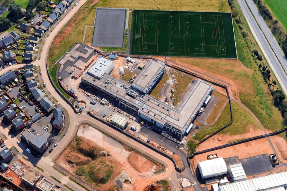 The government has said it was not possible to repair the Exeter school, and so it will be rebuilt (Google)