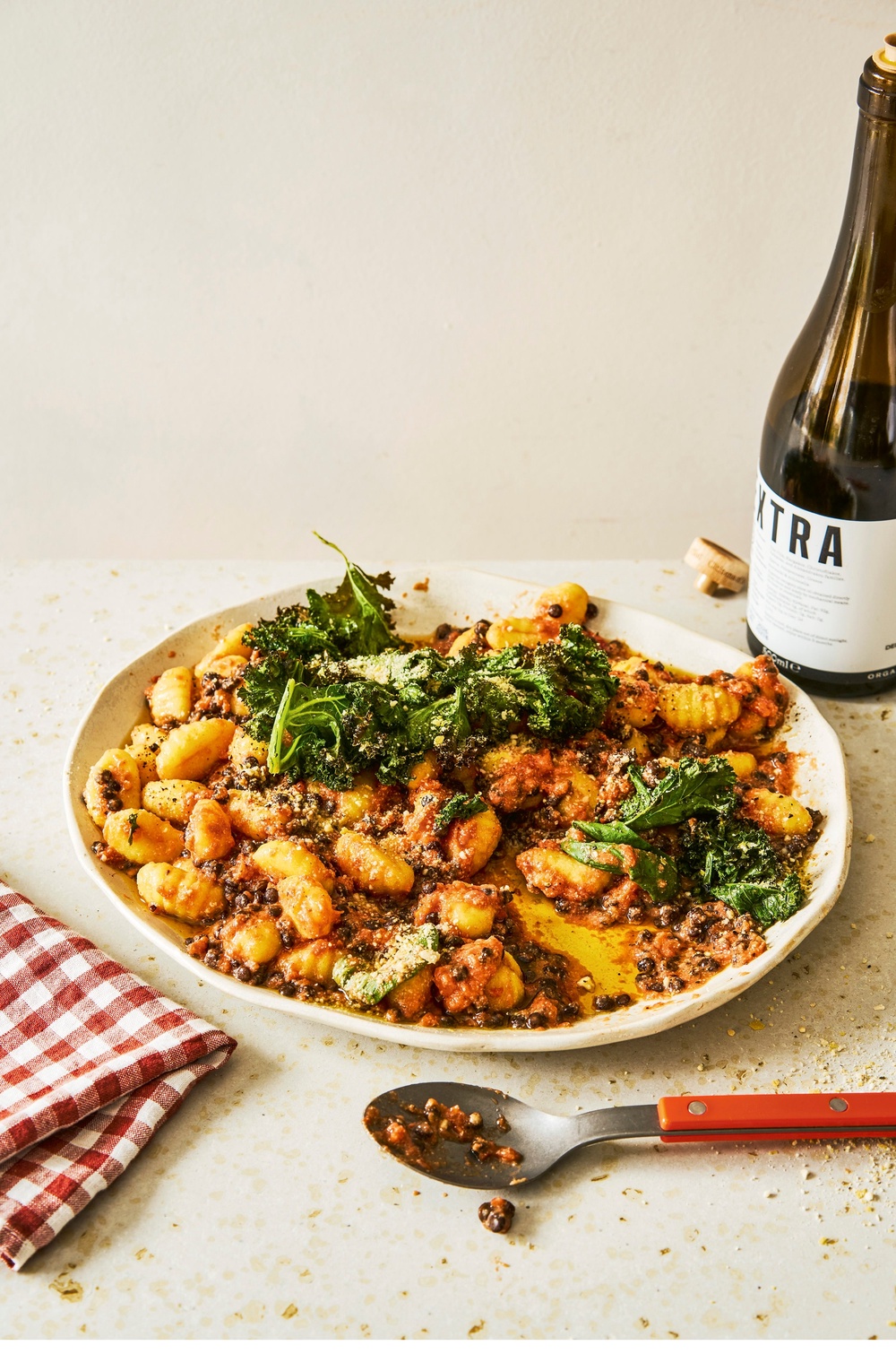 Lentils turn this comforting gnocchi bowl into a 30g protein dinner (Haarala Hamilton)