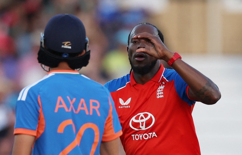 Archer celebrated an impressive display (Reuters)