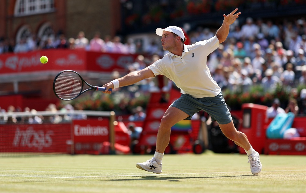 Fery also reached the quarter-finals of the Queen’s Club tournament as a wildcard before arriving at Wimbledon (Getty)