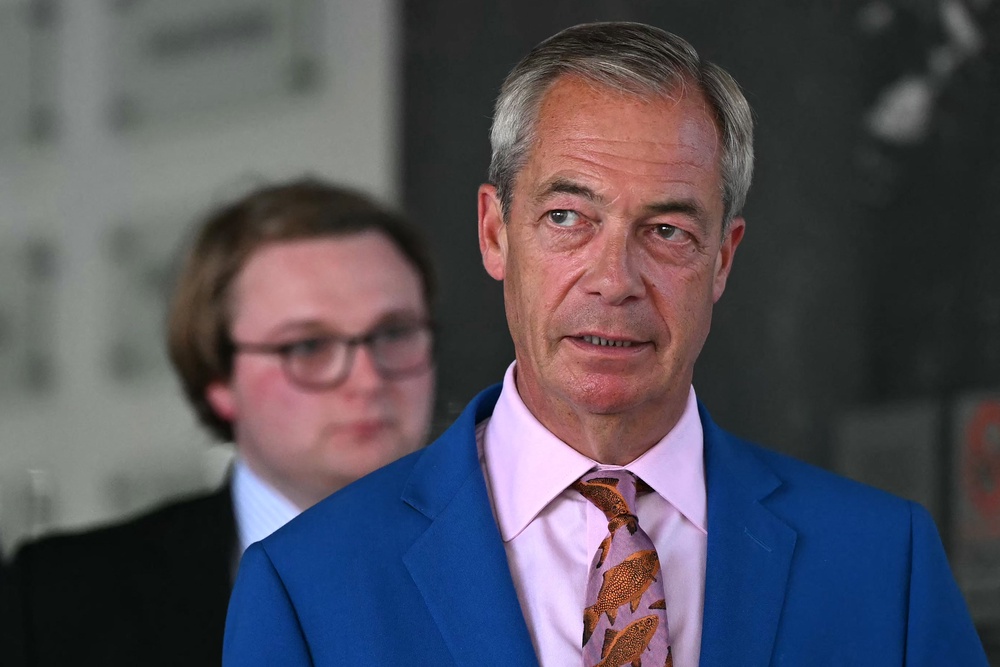 Nigel Farage announced he was quitting as an MP on Tuesday (AFP/Getty)