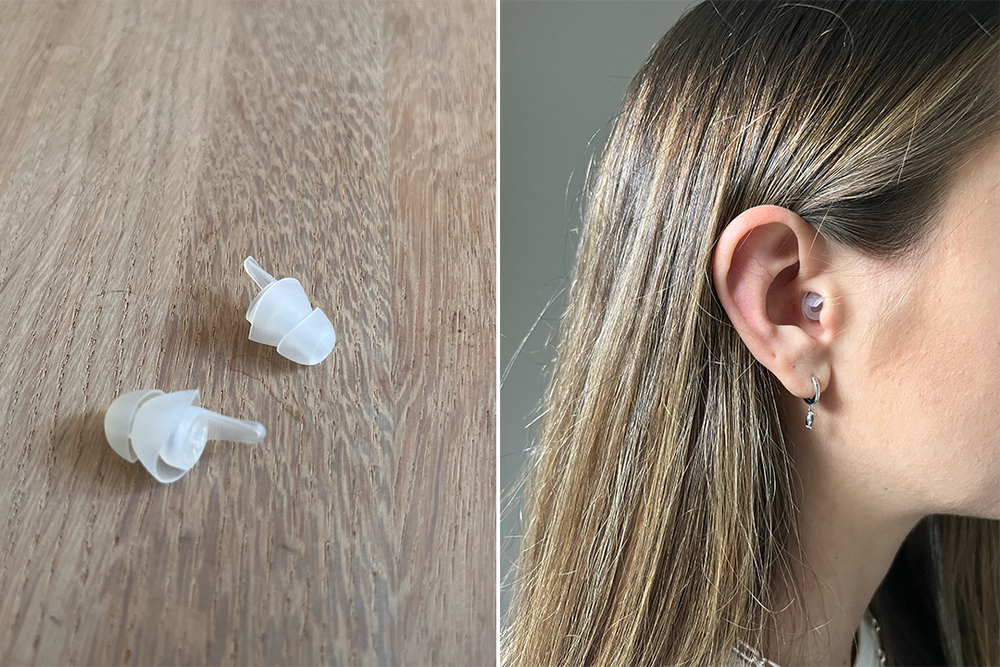 The Earpeace music pro earplugs come with three filters: 24dB, 20dB or 16dB (Lois Borny/The Independent)