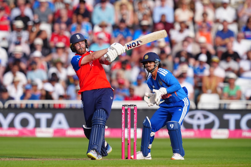 Phil Salt hits out in England’s T20 win at Trent Bridge (David Davies/PA) (PA Wire)