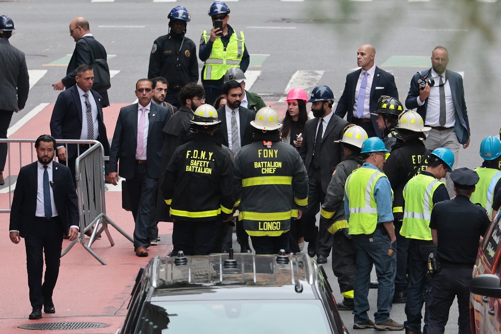 Mayor Zohran Mamdani, who visited the site on Tuesday, said officials are working to reopen the area as soon as possible and that safety remains a 'top priority' (Getty Images)