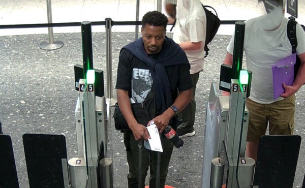 Bedfordshire Police has issued a CCTV image of Tshuma, a British citizen of Zimbabwean heritage, who is believed to have left the country from Heathrow Airport to Zimbabwe on a British passport on Saturday (PA Media)