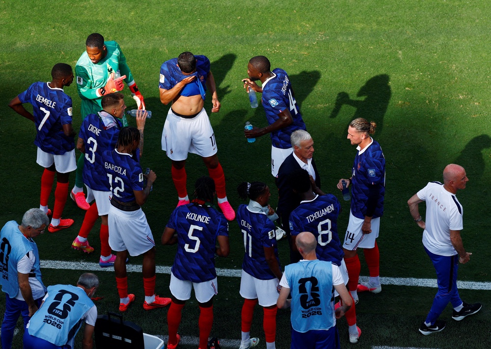 Image from: France vs Morocco LIVE: Les Bleus face biggest World Cup test in quarter-final rematch