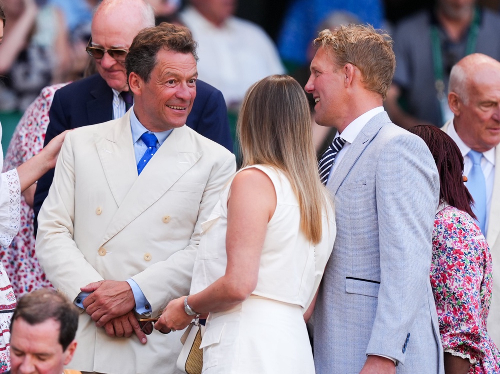 Dominic West, who played King Charles in The Crown, was also in the Royal Box (PA)