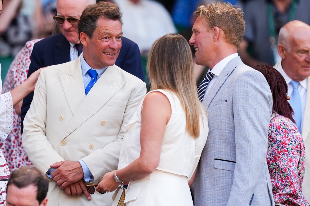 Dominic West, who played King Charles in The Crown, was also in the Royal Box (PA)