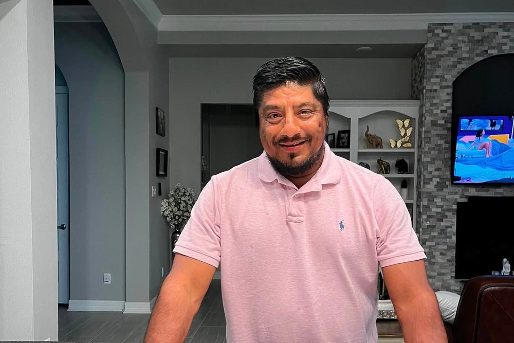 Ronaldo Salgado paid tribute to his dad (pictured) at an emotional press conference Wednesday morning, less than 48 hours after he was fatally shot by ICE in East Houston (Salgado family)