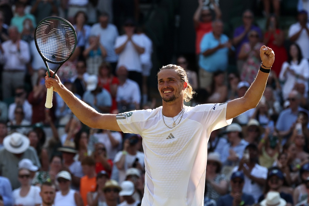 French Open champion Alexander Zverev beat Taylor Fritz 6-4 6-4 6-2 (Getty)