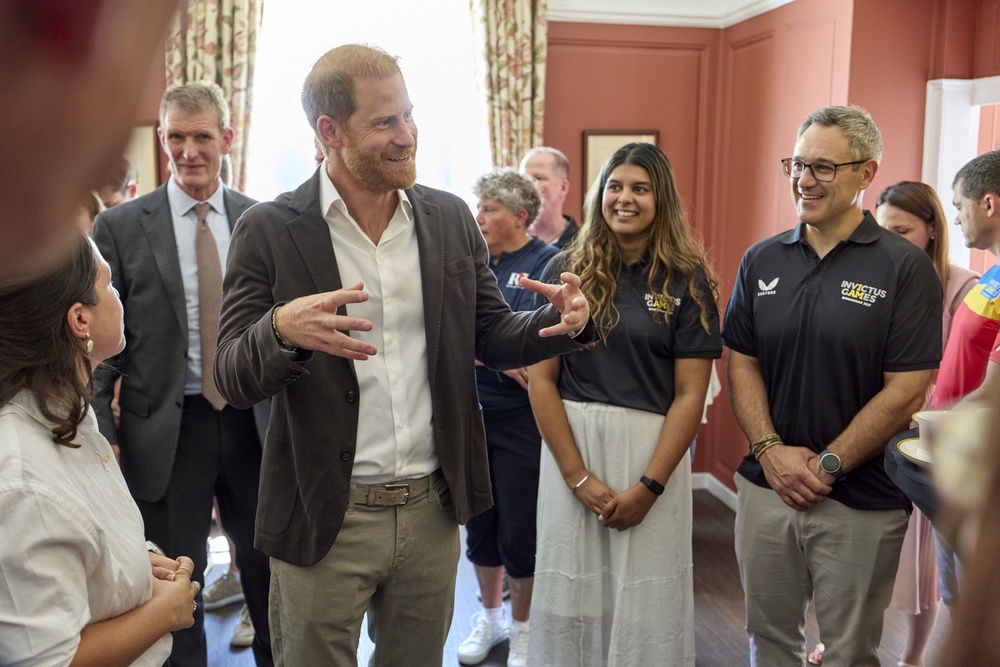 Harry at the Royal Hospital Chelsea in London (David Levene/Invictus Games Foundation/PA) (PA Wire)