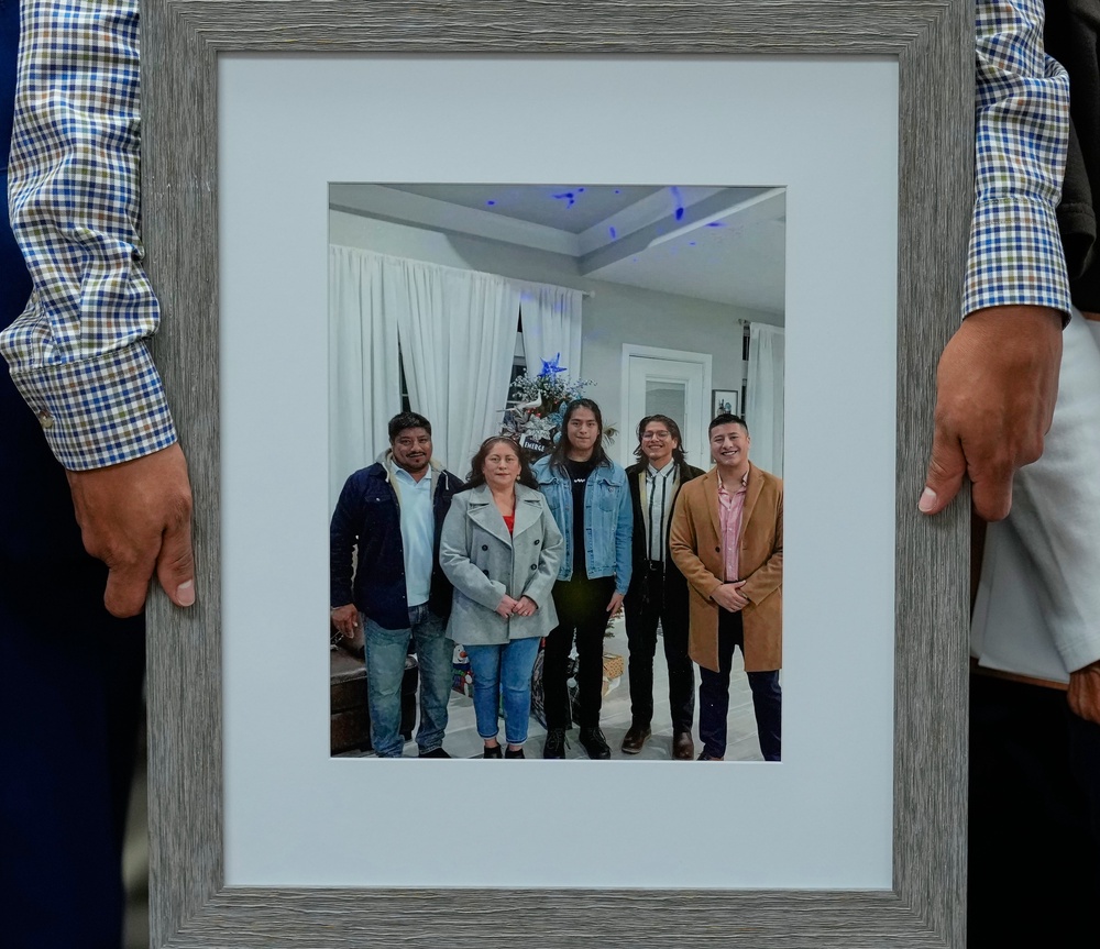 Salgado Araujo lived in the United States for 35 years, had a small construction business and was ‘close to obtaining legal status,’ his family members said (AP)