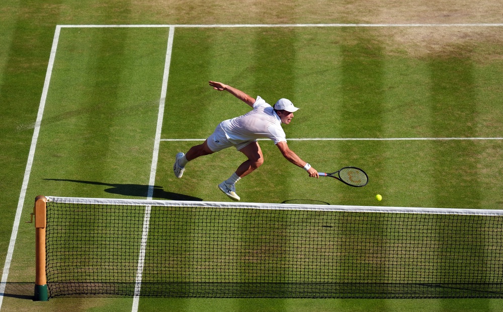 Fery’s inventive style and ability to retrieve balls from impossible positions frustrated Cobolli (PA)