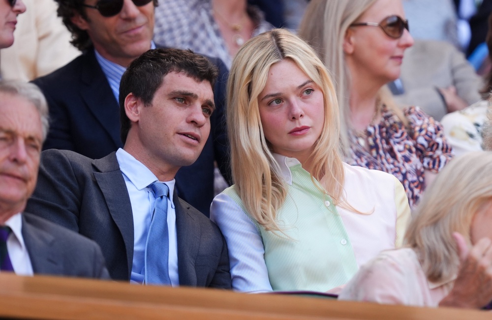 Elle Fanning in the royal box on day 10 of Wimbledon (Mike Egerton/PA) (PA Wire)