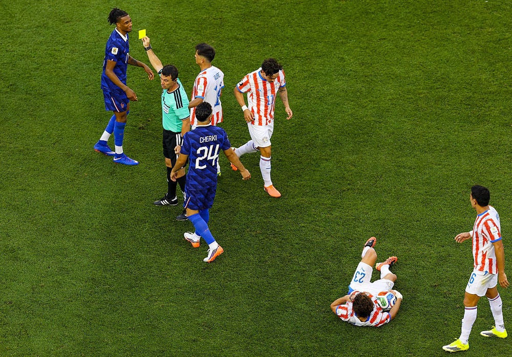 France’s hopes of overturning a controversial yellow card for star midfielder Michael Olise have been dashed (Getty Images)