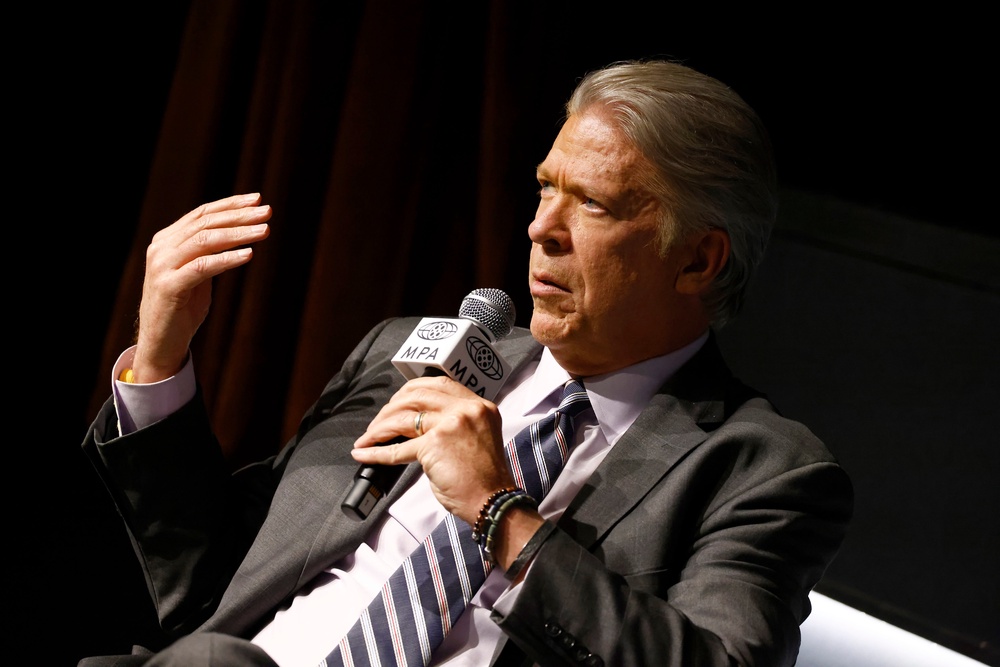 There was also controversy surrounding a May 60 Minutes interview with Israeli Prime Minister Benjamin Netanyahu, conducted by CBS News Chief Washington Correspondent Major Garrett (Getty Images for Paramount Pictures)