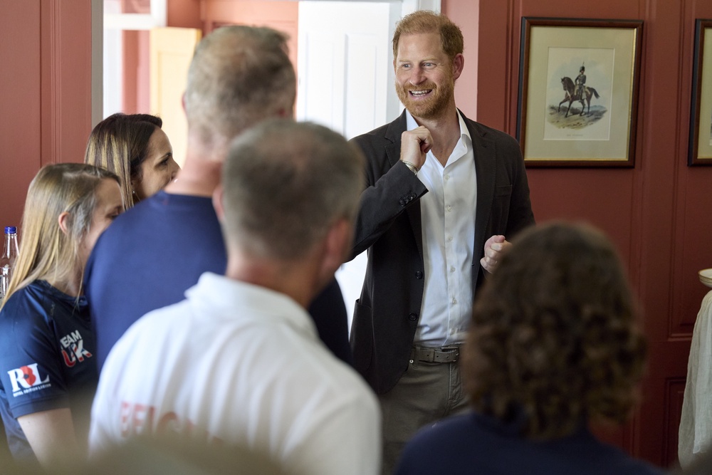 The Duke of Sussex attends a series of private meetings relating to the work of the Invictus Games Foundation (David Levene/Invictus Games Foundation) (PA) (PA Wire)