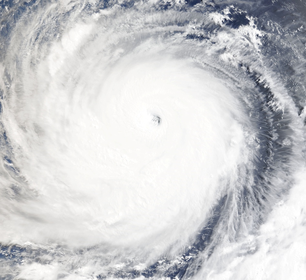 A satellite image shows Super Typhoon Bavi over the Philippine Sea (Reuters)