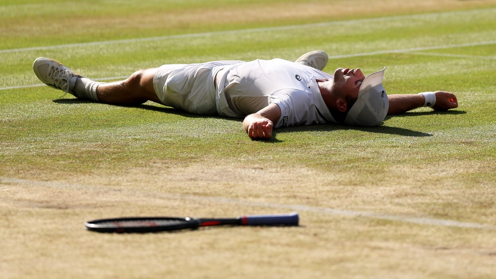 Arthur Fery is just the second wildcard to reach the Wimbledon semi-finals, after 2001 champion Goran Ivanisevic (Getty)
