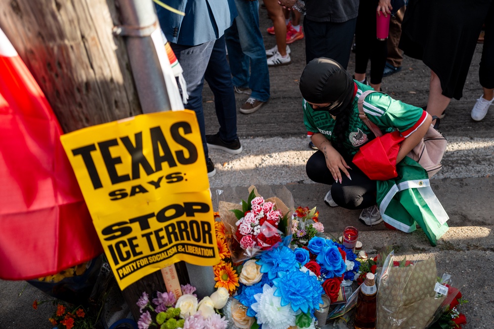 Federal officials said they were stopping the vehicle in an immigration enforcement operation. Ronaldo Salgado said his father may have been scared that the people in unmarked vehicles were coming to steal his tools (Getty)