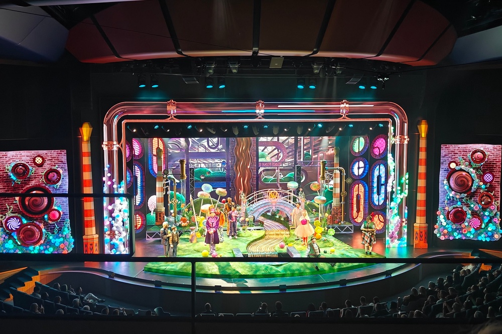 The colourful set of Charlie and the Chocolate Factory aboard Legend of the Seas (Marc Shoffman)