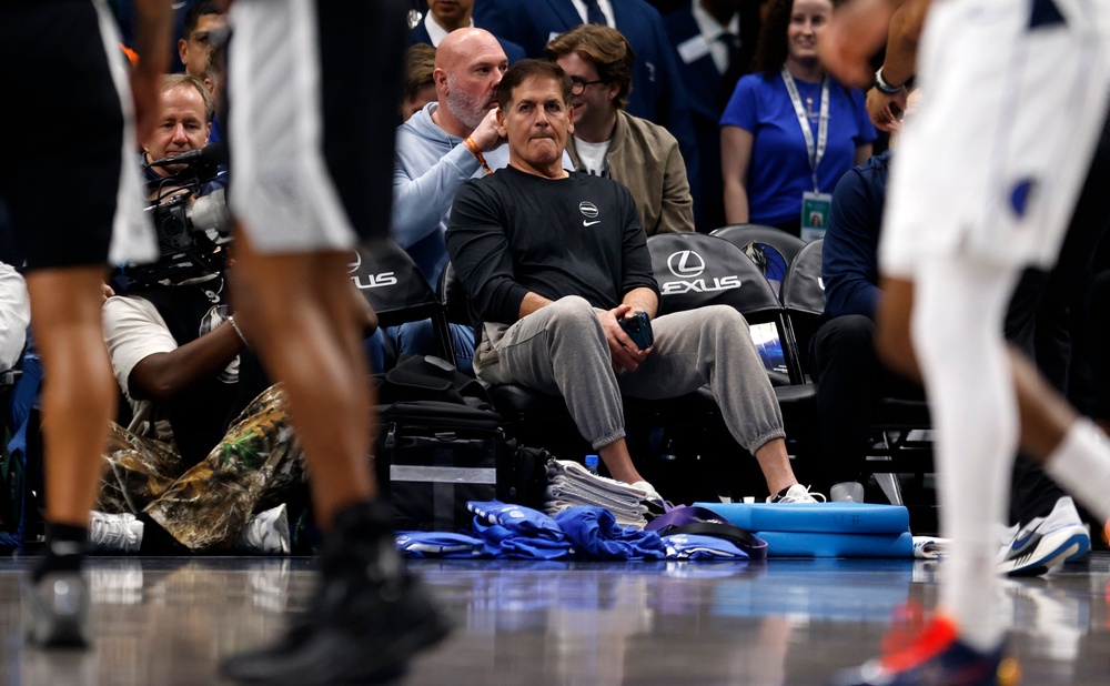 The billionaire businessman sold his majority stake in the Mavericks in 2023 to the families of Miriam Adelson and Dumont, who is Adelson's son-in-law (Getty)