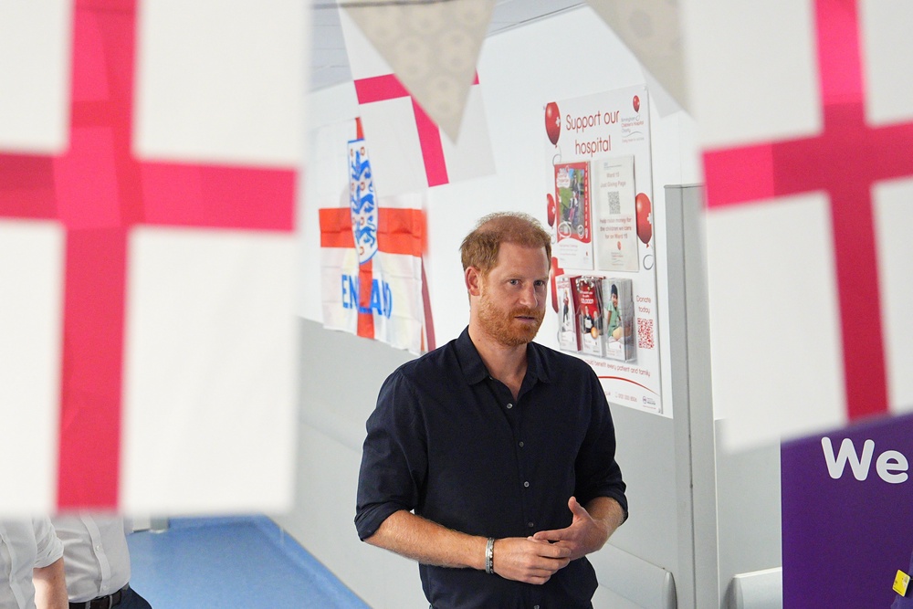 The Duke of Sussex joined celebrations in Birmingham marking the 20th anniversary of the first WellChild nurse (Aaron Chown/PA) (PA Wire)