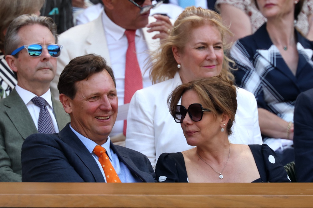 Darcey Bussell and Angus Forbes at Wimbledon 2026 (Getty)