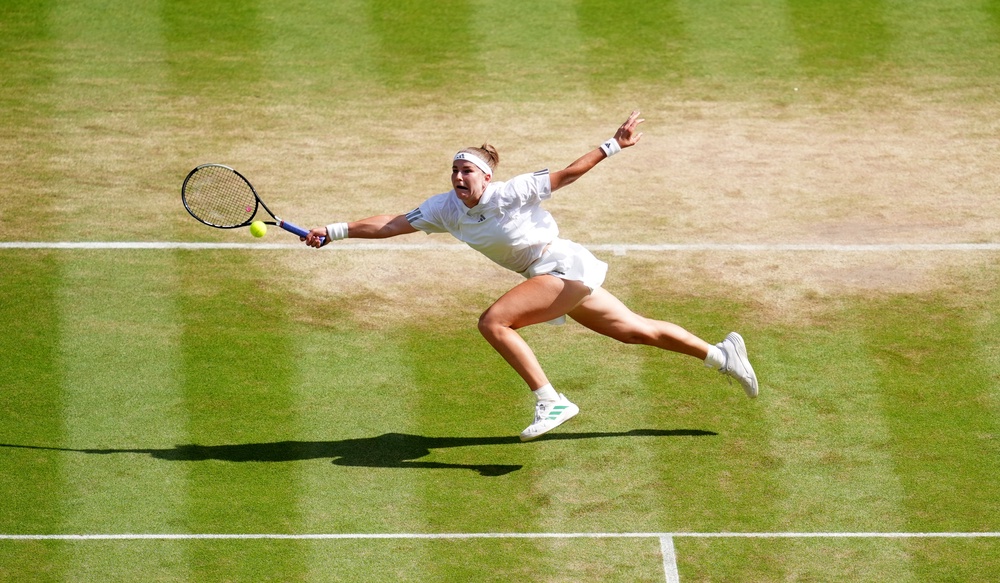 Muchova took flight in the deciding tie-break (Adam Davy/PA) (PA Wire)