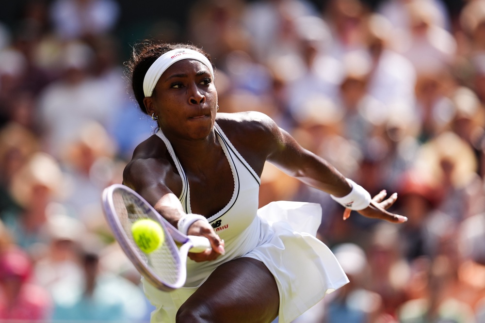 Gauff agonisingly found the net on match point (Mike Egerton/PA) (PA Wire)