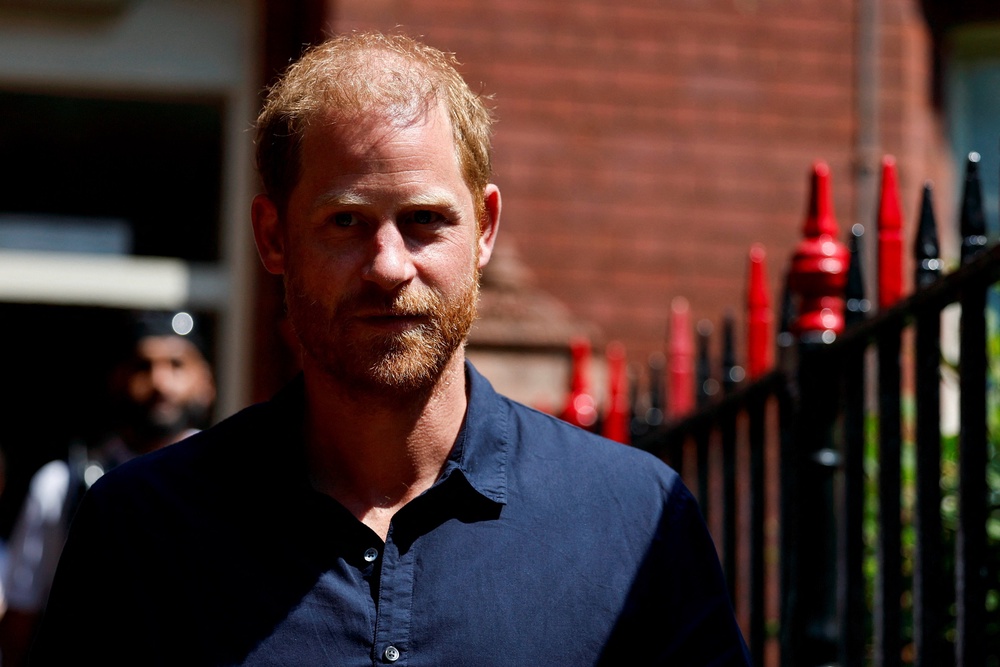 Britain's Prince Harry leaves the Birmingham Children's Hospital after celebrating the 20th anniversary of the first WellChild Nurse programme, in Birmingham, Britain, July 9, 2026. REUTERS/Lisa Leutner (Reuters)