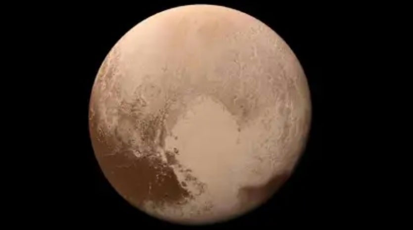 This image of Pluto was taken by NASA's New Horizons spacecraft as it flew through the Pluto system in July 2015. It was the first spacecraft to explore Pluto up close (NASA/Johns Hopkins University Applied Physics Laboratory/Southwest Research Institute)