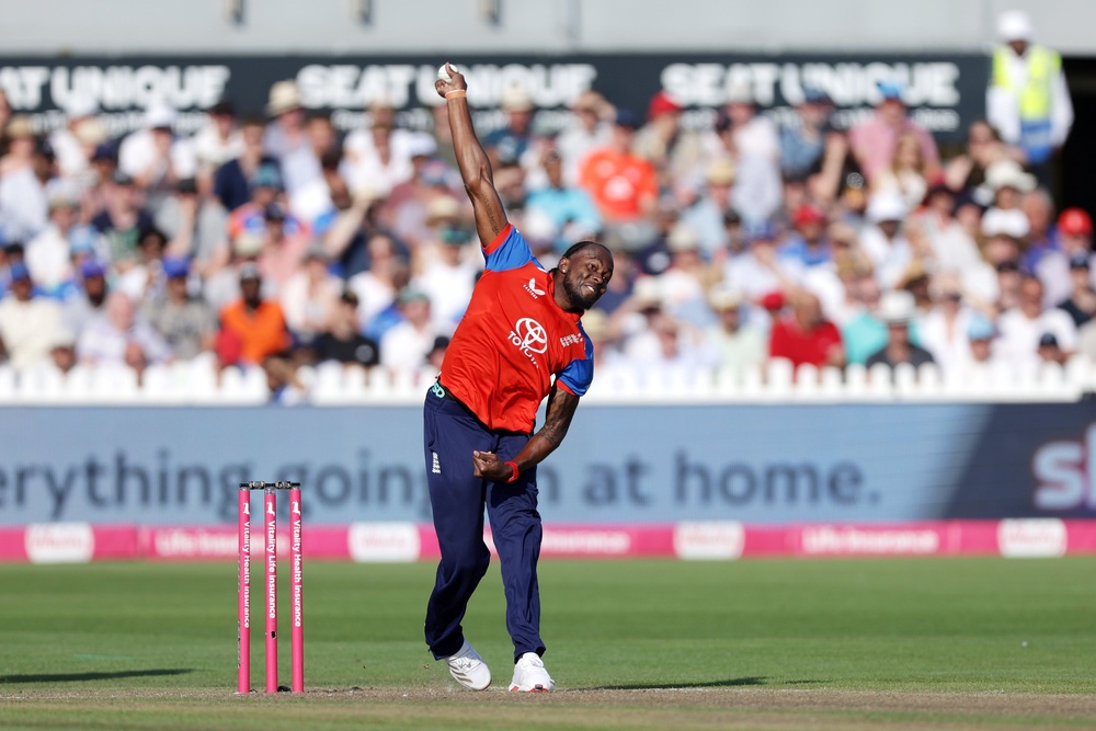 Jofra Archer helped keep India’s batters in check (Steven Paston/PA) (PA Wire)
