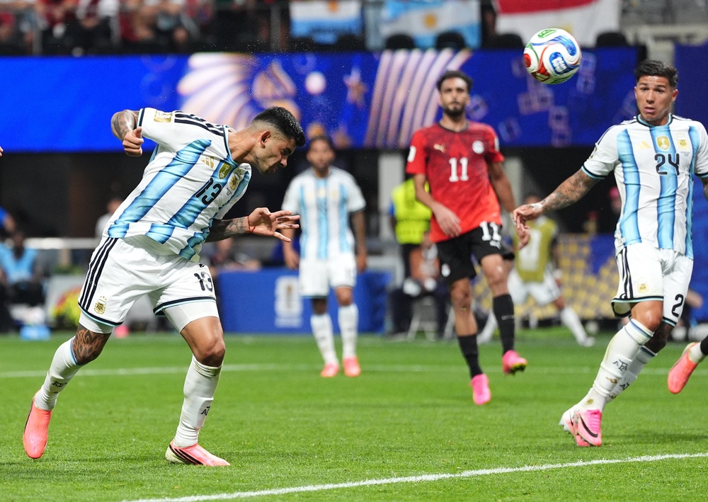 Cristian Romero has been a threat going forward but is a part of Argentina’s suspect defence (PA)