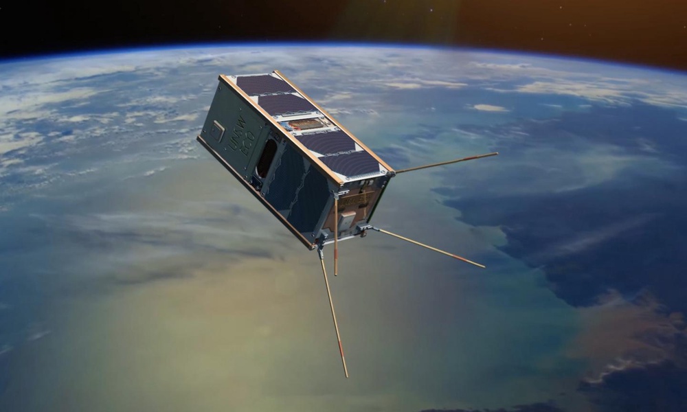 Artist's impression of a cubesat (UNSW)