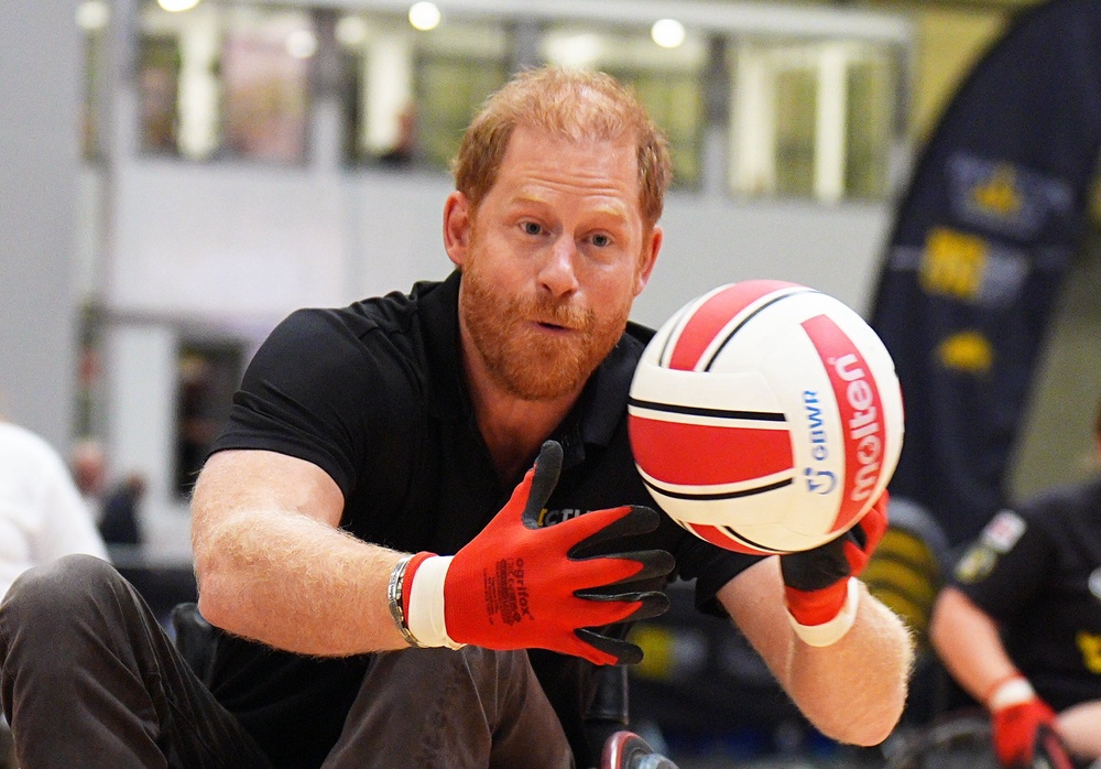 Harry impressed with his skills during an exhibition match (Aaron Chown/PA) (PA Wire)