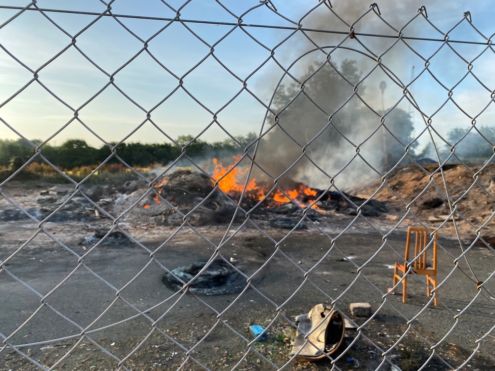 There has been widespread condemnation of the bonfire (Jonathan McCambridge/PA) (PA Wire)