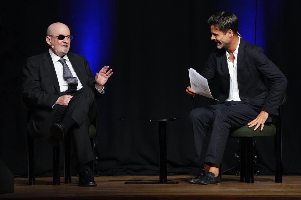 Salman Rushdie at Liberatum's 25th anniversary celebration (PA)