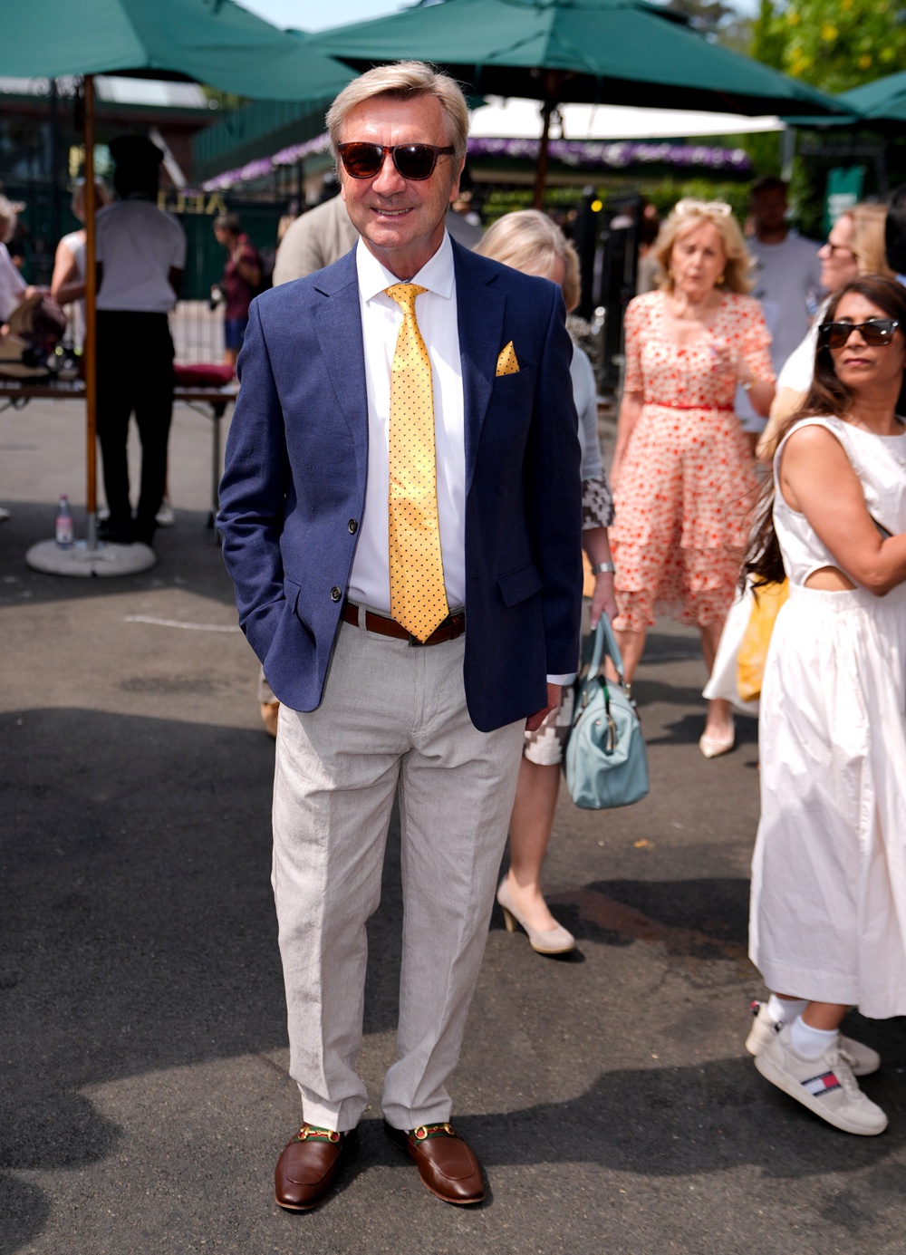 Sir Christopher Dean at Wimbledon (PA)