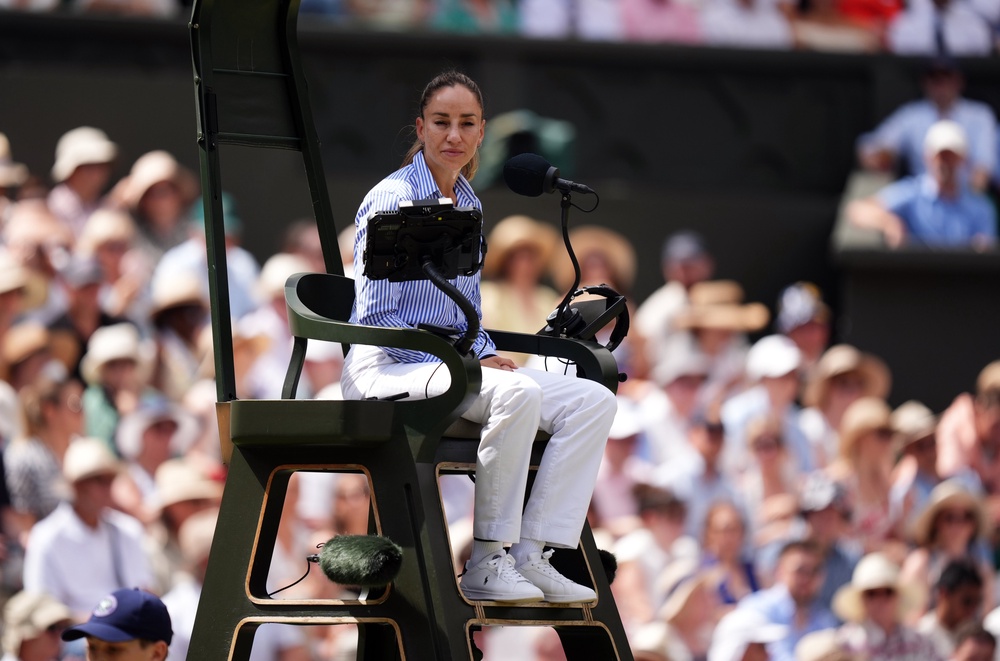 Chair Umpire Marijana Veljovic (PA)