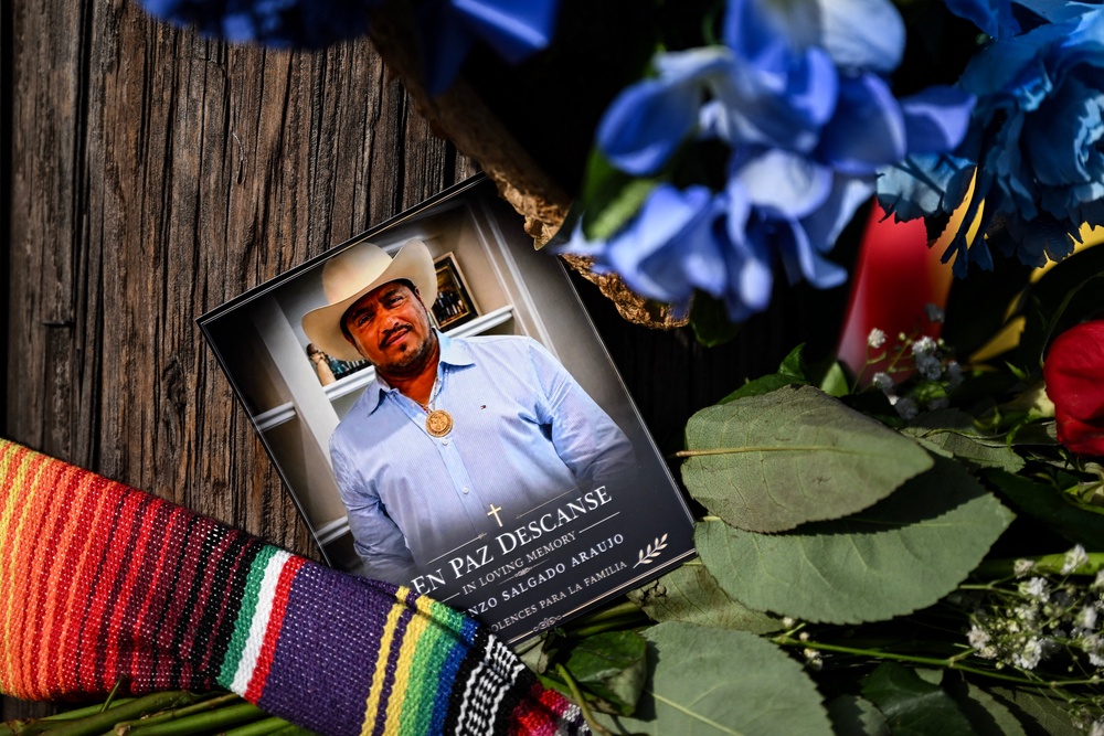 Salgado Araujo was not the intended target of a traffic stop that led to his death, and ICE falsely believed his van was carrying the targets of an enforcement operation, officials now say (AFP/Getty)