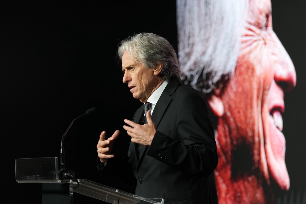 Jorge Jesus was unveiled as the new Portugal boss on Friday (AP)