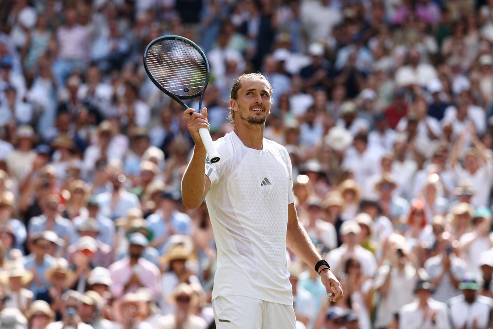 Zverev is into the Wimbledon final for the first time (Reuters)