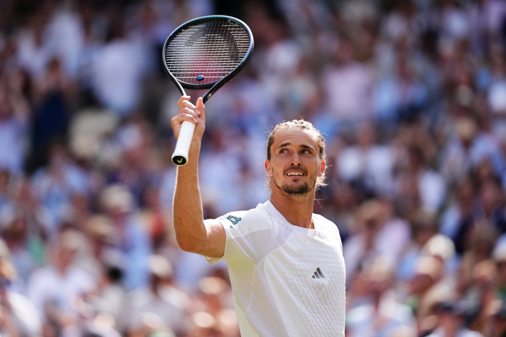 Alexander Zverev is through to his first Wimbledon final (Adam Davy/PA) (PA Wire)