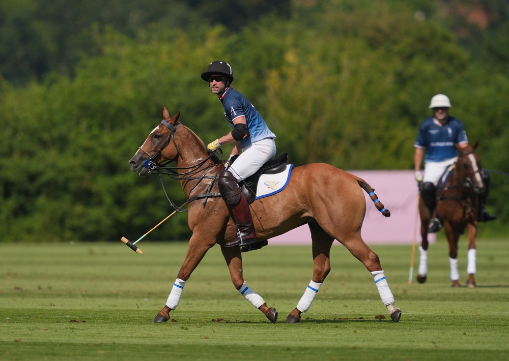 The Prince of Wales played his usual defensive role during the match (Yui Mok/PA) (PA Wire)